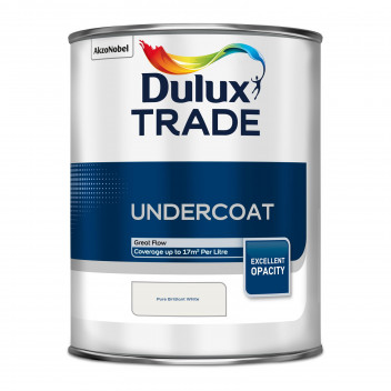 Dulux Trade Undercoat Pure Brilliant White 1L