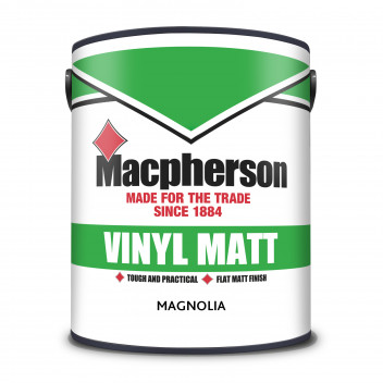 Macpherson Vinyl Matt – Tough and Durable Flat Matt Coverage for Interior Walls and Ceilings - Magno