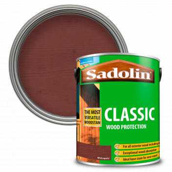 Sadolin Classic All Purpose Woodstain – Weatherproof Interior and Exterior Wood Stain - Mahogany - 5