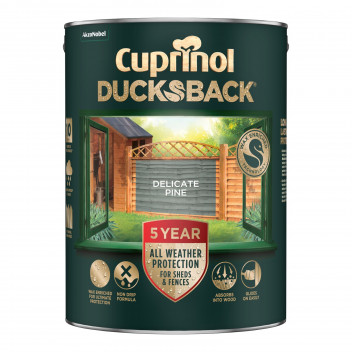 Cuprinol Ducksback Shed & Fence Paint - Delicate Pine - 5L