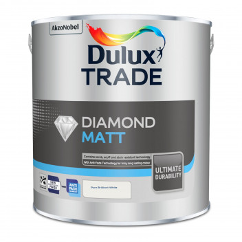 Dulux Trade Diamond Matt Pure Brilliant White 2.5L