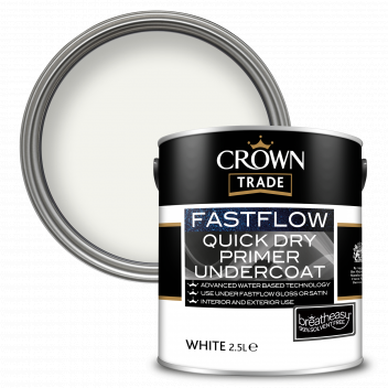 2.5L Crown Trade Fastflow Primer Undercoat White