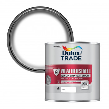 Dulux Trade Weathershield Quick Dry Ext Flexible Undercoat White 5L