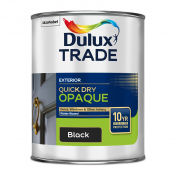 Dulux Trade Quick Dry Opaque Black 1L