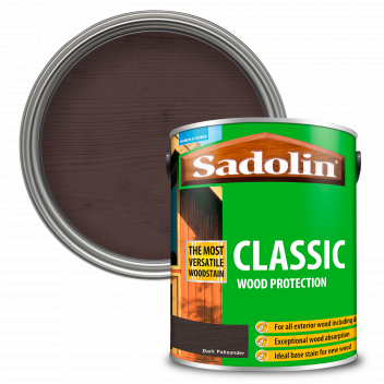 Sadolin Classic All Purpose Woodstain – Weatherproof Interior and Exterior Wood Stain - Dark Palisan