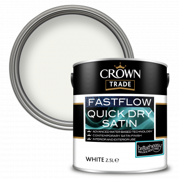 2.5L Crown Trade Fastflow Satin White
