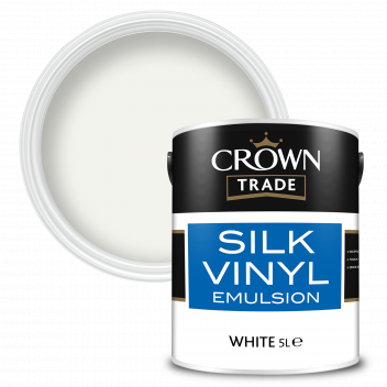 5L Crown Trade Vinyl Silk White