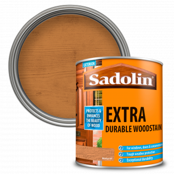 Sadolin Extra Durable Woodstain – Weatherproof Exterior Wood Stain for Ultimate Protection - Natural