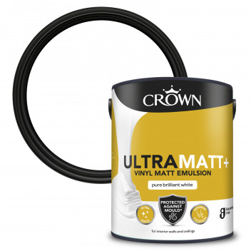 Crown UltraMatt+ White Paint Brilliant White 5L