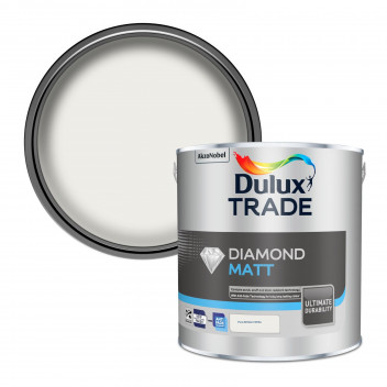 Dulux Trade Diamond Matt Pure Brilliant White 2.5L