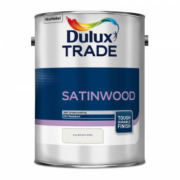 Dulux Trade Satinwood Pure Brilliant White 5L