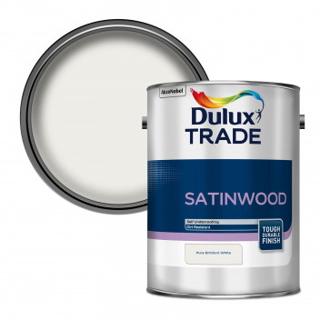 Dulux Trade Satinwood Pure Brilliant White 5L