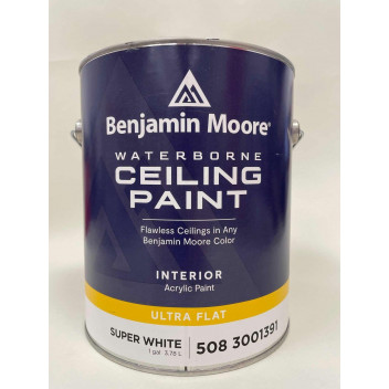 3.78L Benjamin Moore Ceiling Paint - Super White (US Gallon)