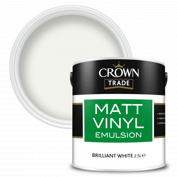 2.5L Crown Trade Matt Vinyl Brilliant White