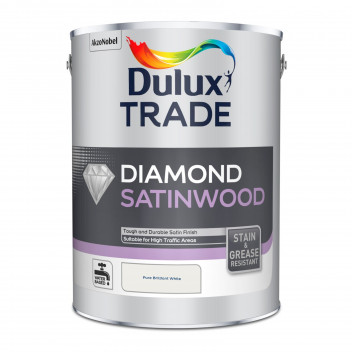 Dulux Trade Diamond Satinwood Pure Brilliant White 5L