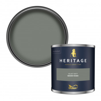 Dulux Trade Heritage Colour Tester Waxed Khaki 125ML