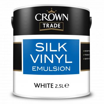 2.5L Crown Trade Vinyl Silk White