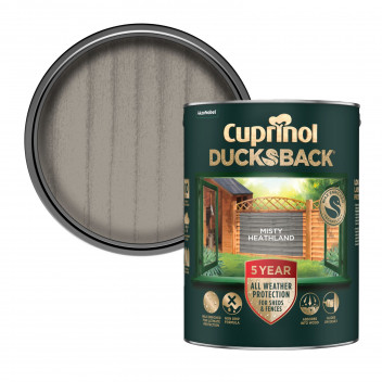 Cuprinol Ducksback Shed & Fence Paint - Misty Heathland - 5L