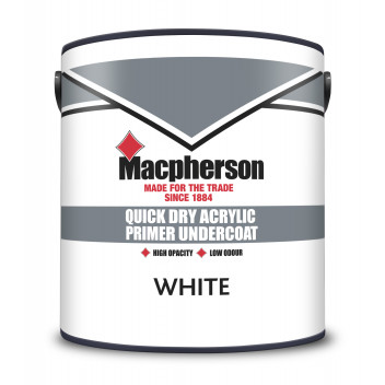 Macpherson Acrylic Primer Undercoat – Fast-Drying Water-Based Primer Undercoat for Interior Wood - W